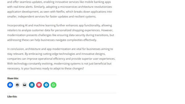 Architecture and App Modernization