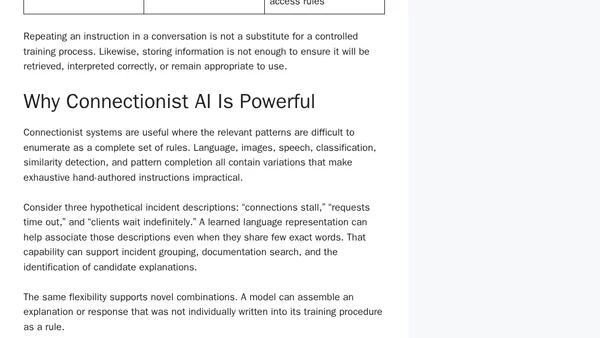 Connectionism in AI: How Neural Networks Learn Relationships