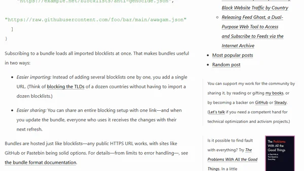 AWAGAM: Easier Importing and Sharing of Blocklists With Bundles