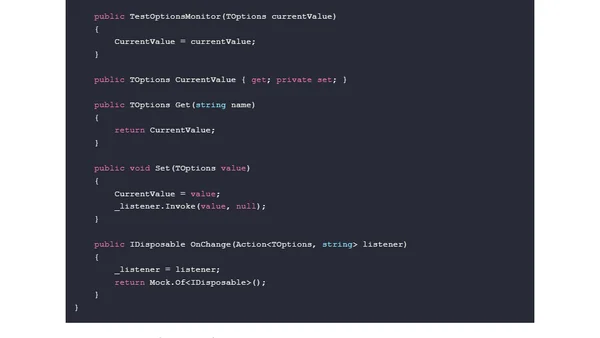Testing IOptionsMonitor