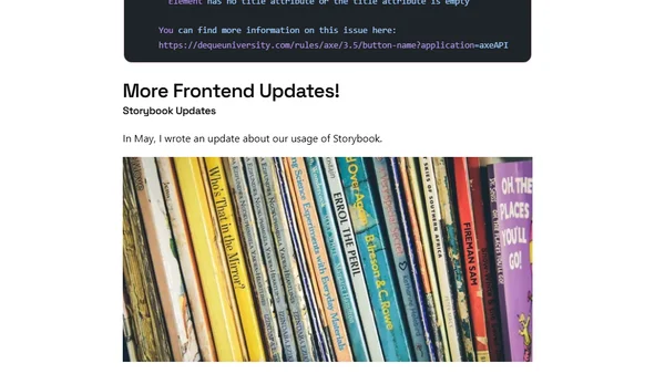 Changelog: Frontend Edition