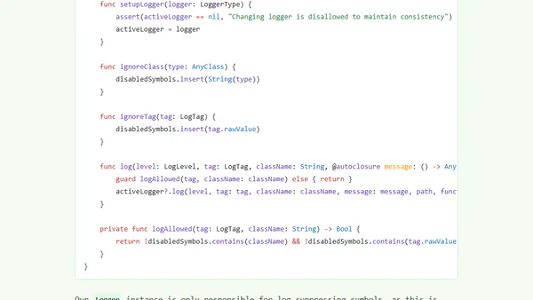 Logging in Swift