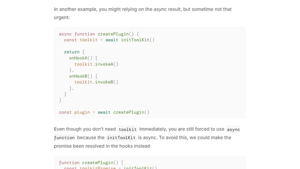 Optimize Await