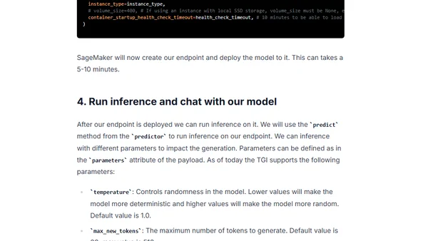 Introducing the Hugging Face LLM Inference Container for Amazon SageMaker