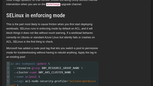 Azure Container Linux for AKS: Flatcar Grows Up