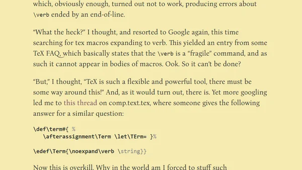 The TeX Hackery