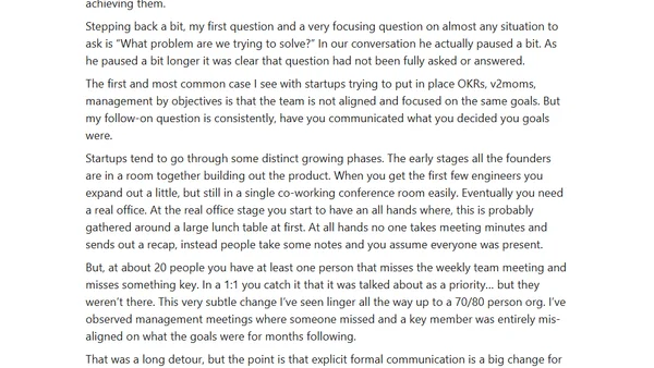 OKRs aren't going to fix your communication issues
