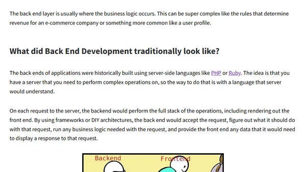 What’s the difference between a front end developer and back end developer?