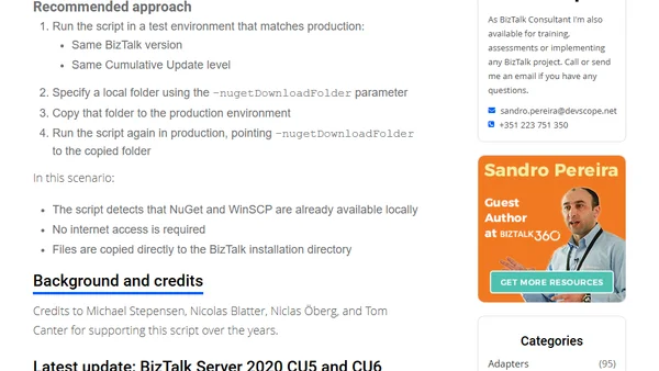 Automatically installing the correct WinSCP version for BizTalk Server 2016 and 2020