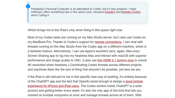 Headless Macs and Hamstrung iPads