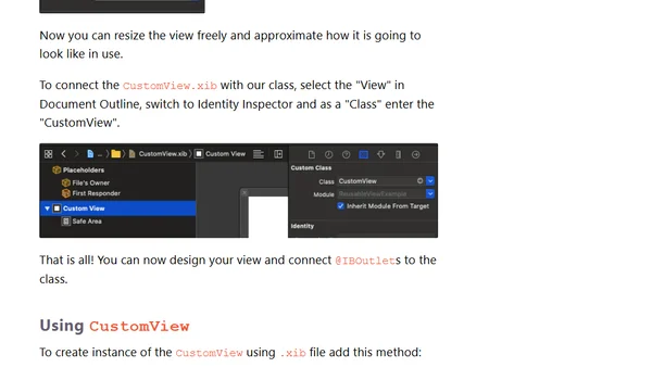 How to create reusable UIView with .XIB file for easy design