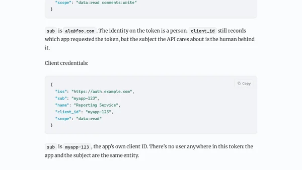 Not all OAuth2 tokens are made equal: user vs app tokens explained