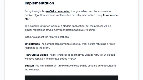 Building Resilient Systems: Retry Pattern in Microservices