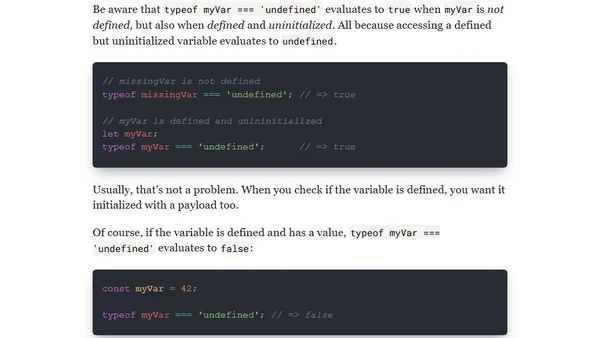 3 Ways to Check if a Variable is Defined in JavaScript