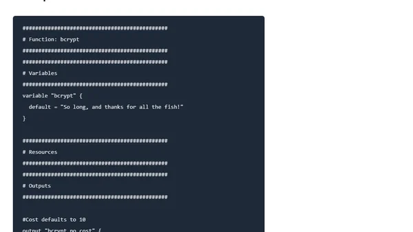 Terraform - FotD - bcrypt()