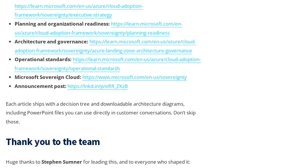Digital Sovereignty Guidance Is Now Part of the Cloud Adoption Framework