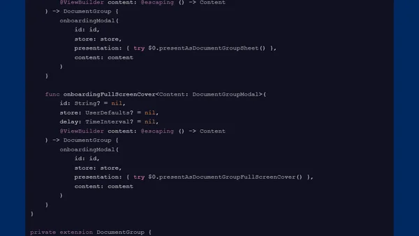 Extending the SwiftUI DocumentGroup with more features