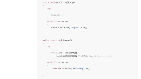An unconventional way of investigating a NullReferenceException