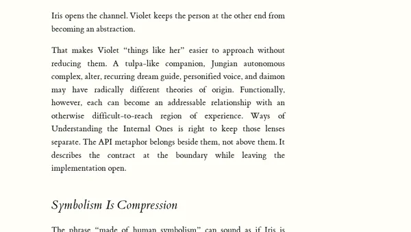 The Mind Builds an API
