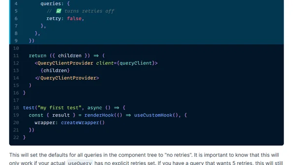 Testing React Query