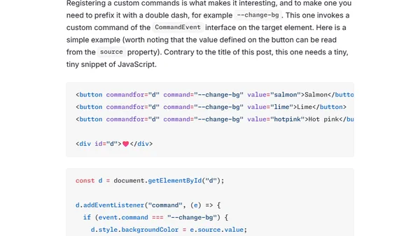 More invoker commands, and more reasons not to use JavaScript please