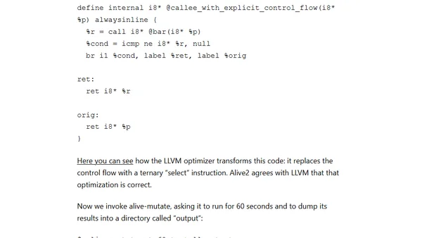 High-Throughput, Formal-Methods-Assisted Fuzzing for LLVM