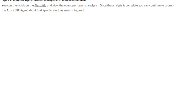 Azure SRE Agent – configure an alert for remediation