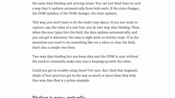 Things you forgot (or never knew) because of React