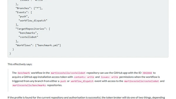 Implementing a custom GitHub token broker