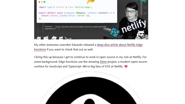 Ecosystem and Frameworks: My Role at Netlify
