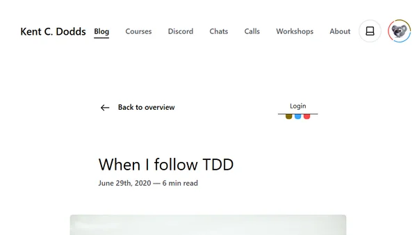 When I follow TDD