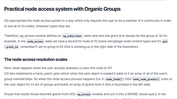 Implementing user-specific, role-based access control per node type, per group. (Part 3)