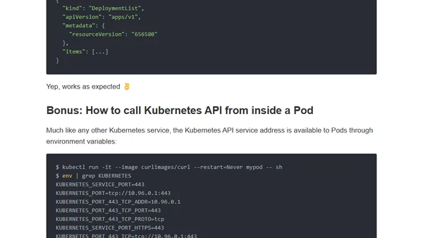 How To Call Kubernetes API using Simple HTTP Client