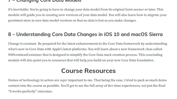 Core Data Fundamentals with Swift