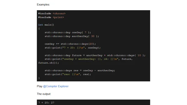 Exploring C++20 std::chrono - Calendar Types