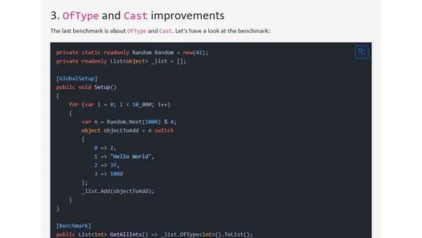 .NET 9 LINQ Performance Edition