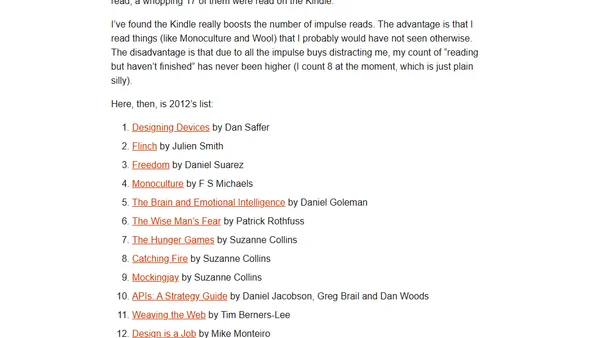 What I Read in 2012