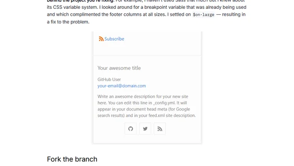 Your First Open-Source Pull Request: a Walkthrough