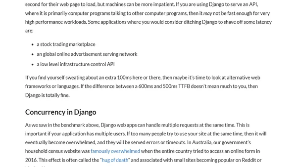 Is Django too slow?