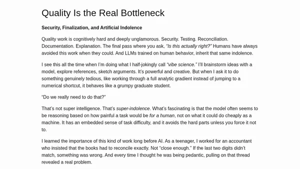 Speed Isn’t Productivity: Why AI Makes the Hard Work Invisible