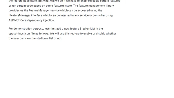 Implement Features Management in ASP.NET Core Apps