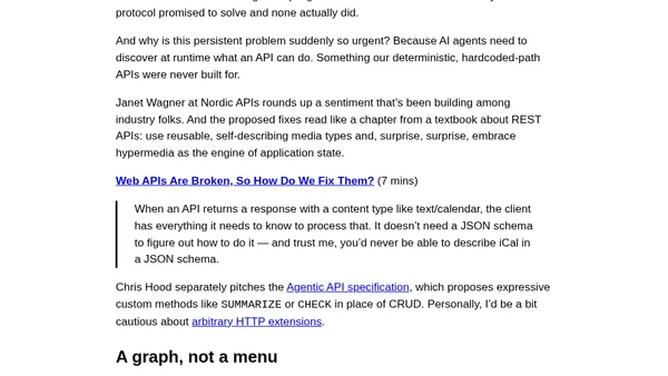 The API Dispatch #12: Haters gonna HATEOAS