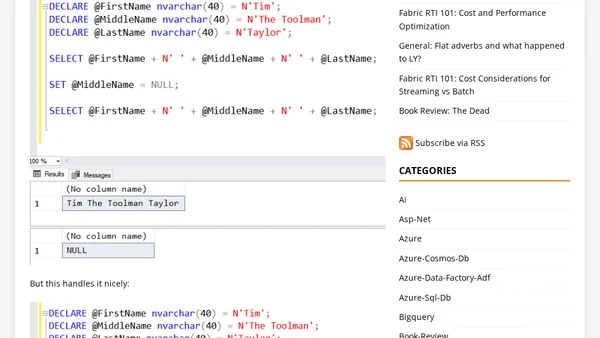 SQL: Concatenating Column Values with Delimiters