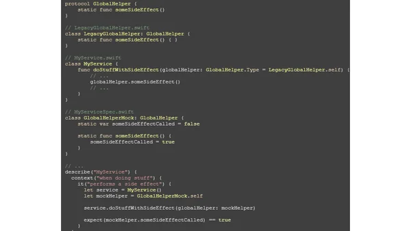 How to use dependency injection for classes in Swift