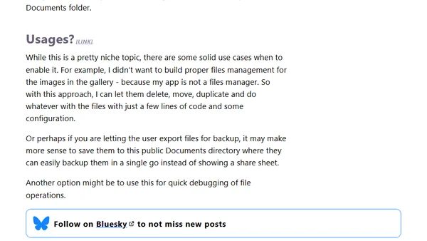 Open your app's Documents folder programmatically in Files app