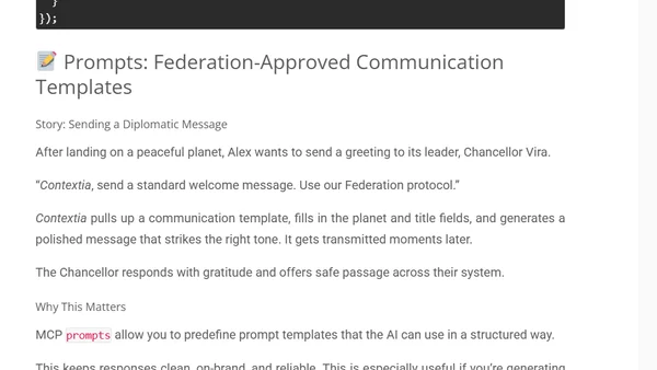 🚀 Leveling Up Your AI Agents: A Story-Driven Guide to MCP Tools, Resources, Prompts, and Logging