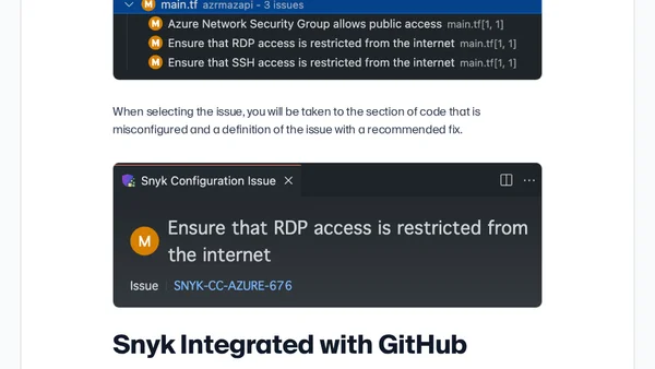 How to Use Snyk for Securing Your Azure Terraform