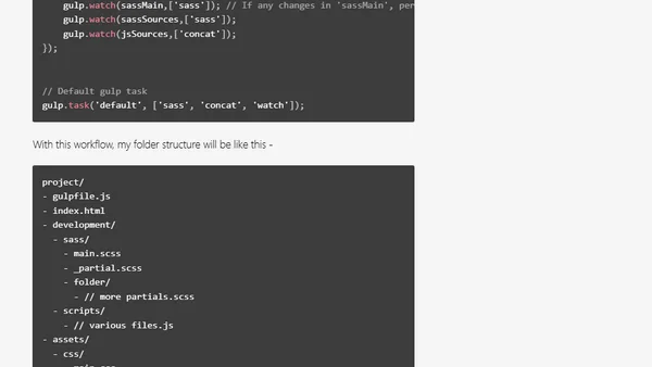 A Simple Gulp Workflow