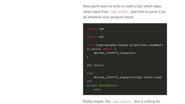 Introduction to Fuzzing in Python with AFL