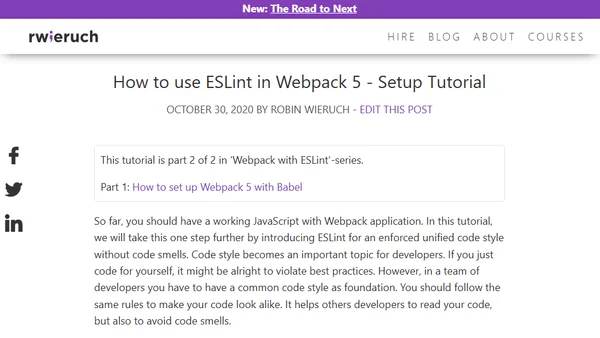 How to use ESLint in Webpack 5 - Setup Tutorial